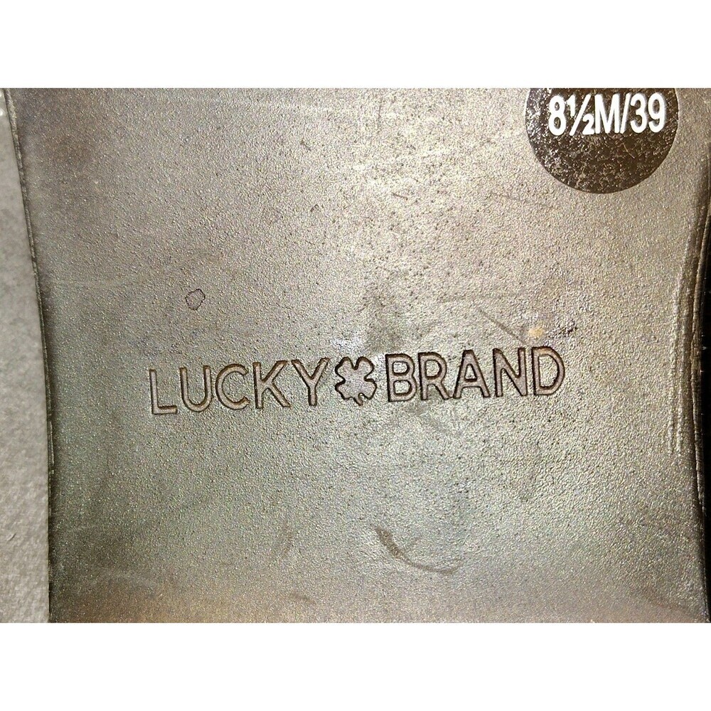 Lucky Brand Tayti Falcon Oiled Suede Western Ankle Boots Women's Size 8.5M - Picture 5 of 11